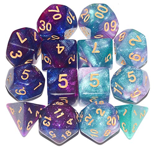 KeybladeMistres's tweet image. I just received Galaxy DND Dice 2 X 7Sets, 14Pieces Glitter Sparkle Cosmic Mixed Polyhedral DND Dice for RPG MTG Table Game Dice from Anonymous via Throne. Thank you! throne.com/keyblade-mistr… #Wishlist #Throne