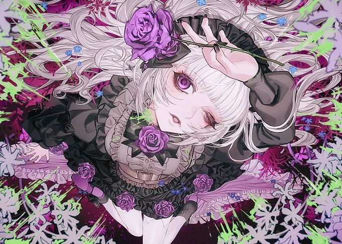 【 お仕事 】 こちら柘榴シロ様( )「IRIS OUT」coverのMVイラストと背景の一部を担当させていただきました! ものすごく素敵なcoverよろしくお願いします
