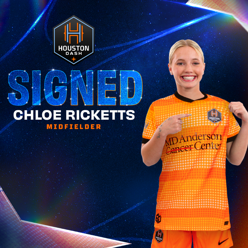 HoustonDash's tweet photo. Adding depth to the attack 🤘

Welcome to H-Town, @ChloeRicketts39!
