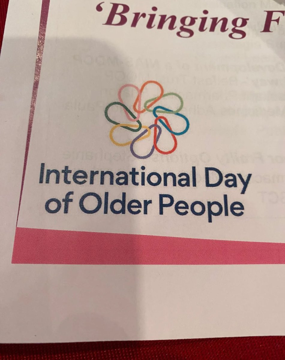 We are at the NI Frailty Network Conference in Lisburn today. 📍

The Commissioner for Older People NI, Siobhan Casey reported that Northern Ireland’s population is ageing faster than anywhere else in the UK.