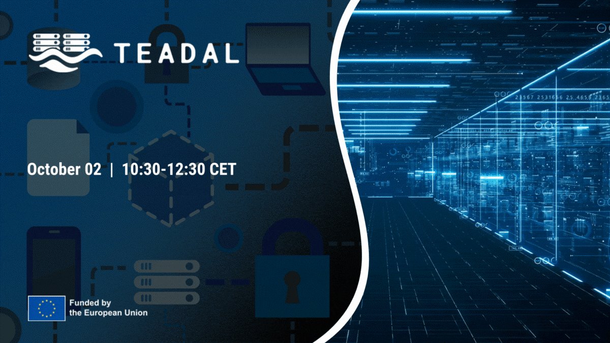 Webinar: "Advancing Federated European Data Spaces – The <a href="/TEADAL_eu/">TEADAL</a>  Perspective" 📅2nd October, 2025   10:30am–12:30pm 
teadal.eu/event/teadal-f…
 #federateddataspaces-  #trustworthy #European #DataSpaces #dataprotection #privacy #computingcontinuum #datasharing
h