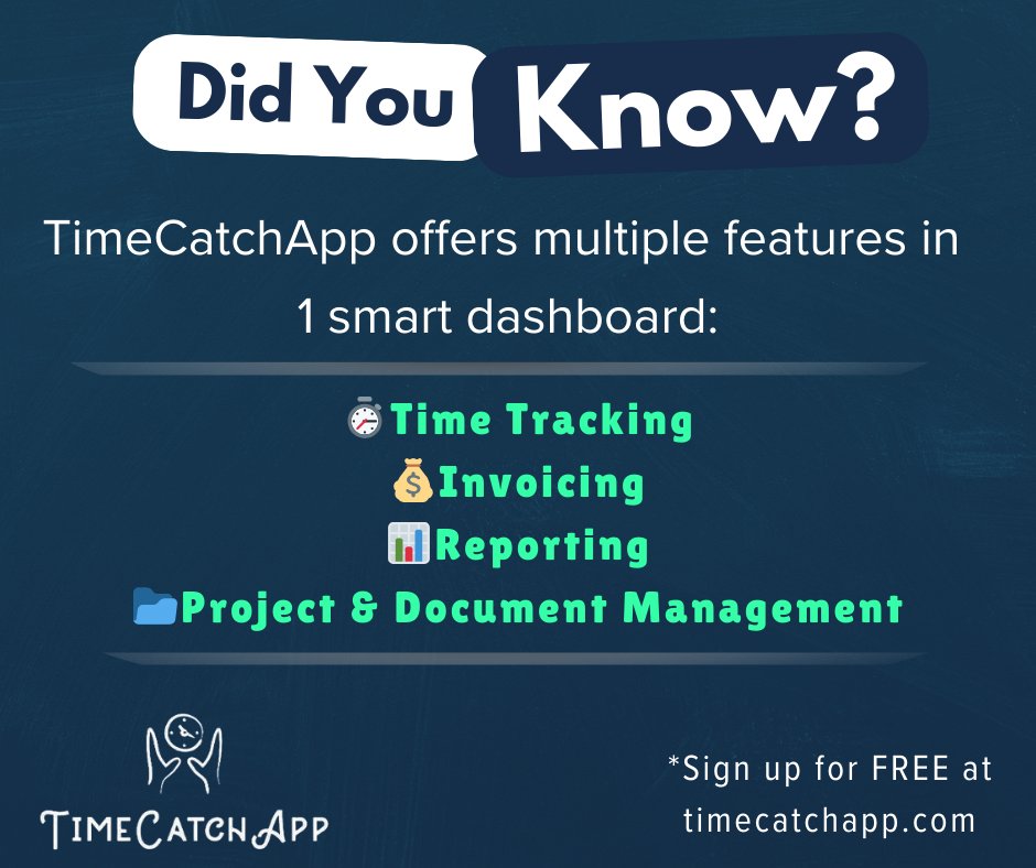 TimeCatchEasy's tweet image. ⏱️ Are you running multiple clients or projects? We’ve got you! ✅

🔧 Features you’ll love:
📌 Track by project &amp;amp; task
💰 Budget tracking &amp;amp; scope control
🔍 Full audit trail &amp;amp; reminders
🧾 Flexible invoicing (T&amp;amp;M, fixed price &amp;amp; more)

#TimeCatchApp