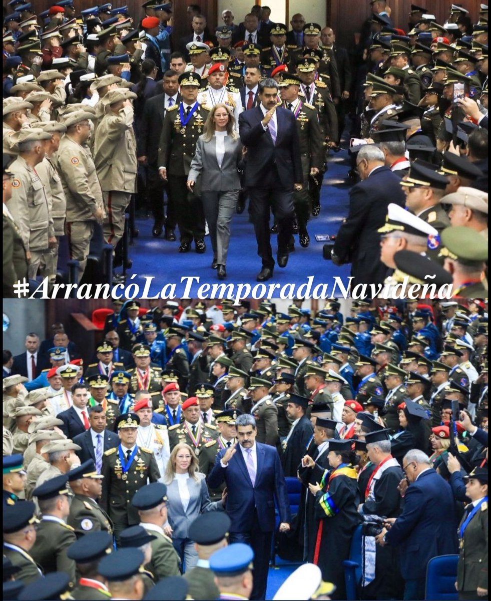 <a href="/D0NKANDAVlLA/">DONKAN</a> <a href="/dcabellor/">Diosdado Cabello R</a> <a href="/Laiguanatv/">LaIguanaTV</a> <a href="/luchaalmada/">Alfred Nazareth</a> <a href="/ElCuartoRoj0/">El Cuarto Rojo</a> <a href="/brichar2017/">Brichar2017</a> <a href="/4F_Mamba/">Mamba Negra</a> <a href="/OdaPnt/">Oda</a> <a href="/XtraLoco/">Xtra Bueno</a> @soydevenezuela8 Feliz chavidad 

En Venezuela estamos tranquilos, felices, hoy comenzamos la navidad 

Pero vigilemos a lis yankis que andan belicosos

Los yankis necesitan unos tragos de miche, una hallaca y una chicha andina para que se relajen jeje 

#ArrancóLaTemporadaNavideña