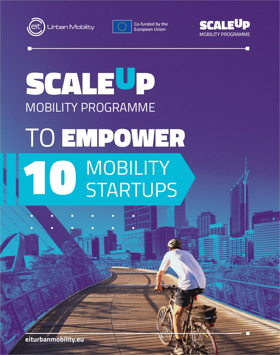 🚀 Meet the 10 startups scaling the future of #UrbanMobility!

From smart bike racks to EV fleets &amp; predictive rail tech, the 2025 Scaleup Mobility Programme is here to boost innovation.

🔗 eiturbanmobility.eu/ten-startups-s…