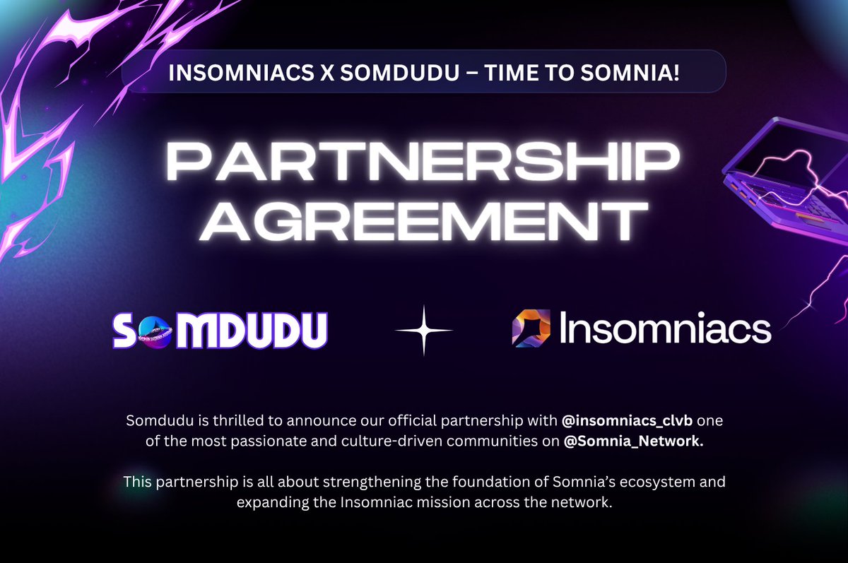Somdu_du's tweet image. 🔥InSomniacs x Somdudu - time to somnia!

Somdudu is thrilled to announce our official partnership with @insomniacs_clvb one of the most passionate and culture-driven communities on @Somnia_Network. 💜
This partnership is all about strengthening the foundation of Somnia’s…