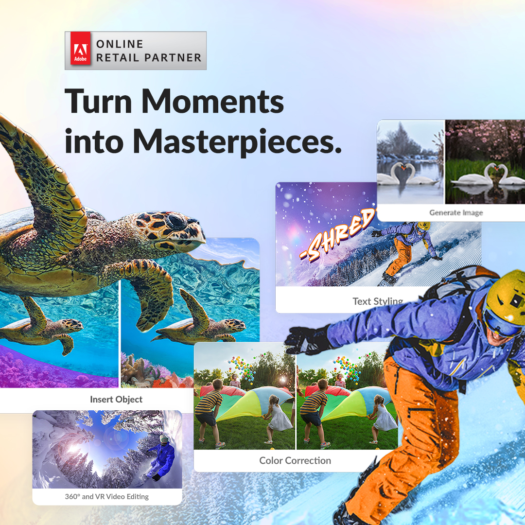adorama's tweet image. Turn Moments into Masterpieces with @Adobe 💫
Photoshop Elements & Premiere Elements 2026.
Student & Teacher Edition also Available.
Shop now: adorama.com/new-products/l…