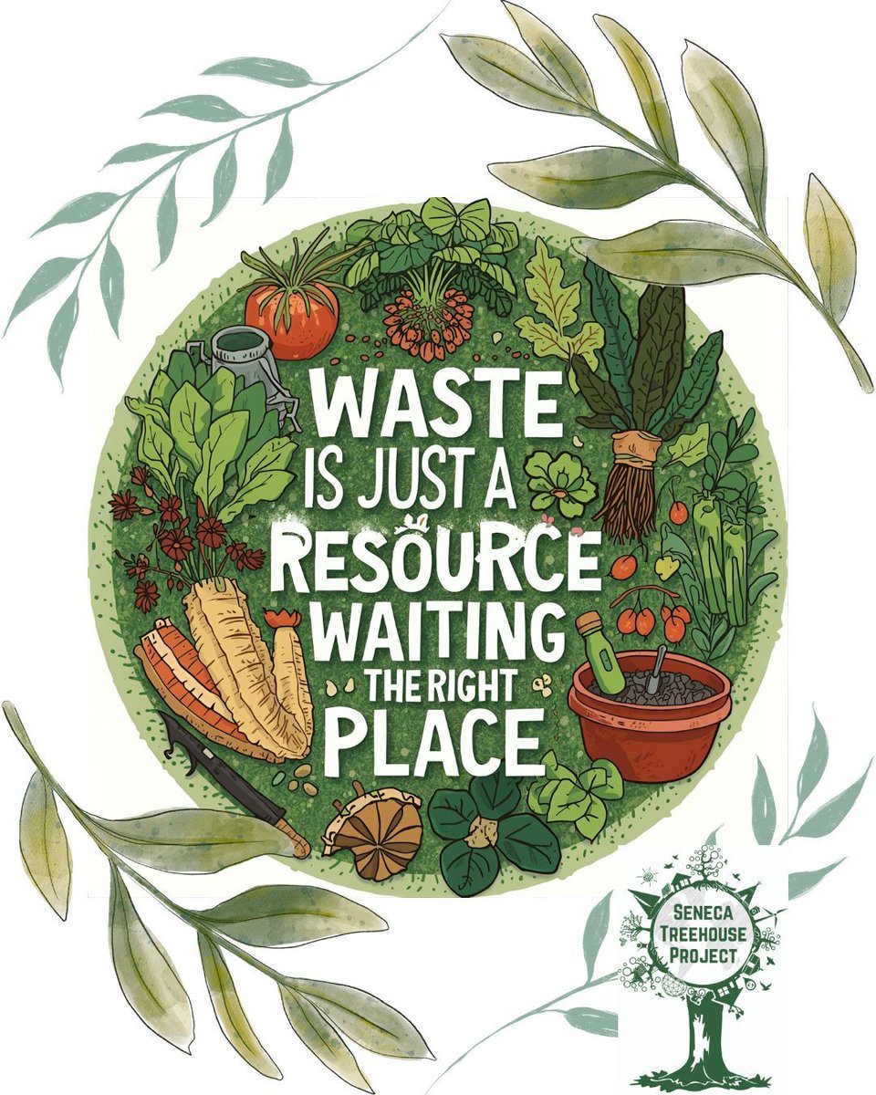 SenecaTreehouse's tweet photo. At Seneca Treehouse, we convert waste into valuable resources, benefiting both the community and the environment. Our goal is to teach how to live in harmony with the environment while contributing! 

Learn more about turning waste into opportunity at https://t.co/2oAwdtGU1s. https://t.co/HhldaauJlJ