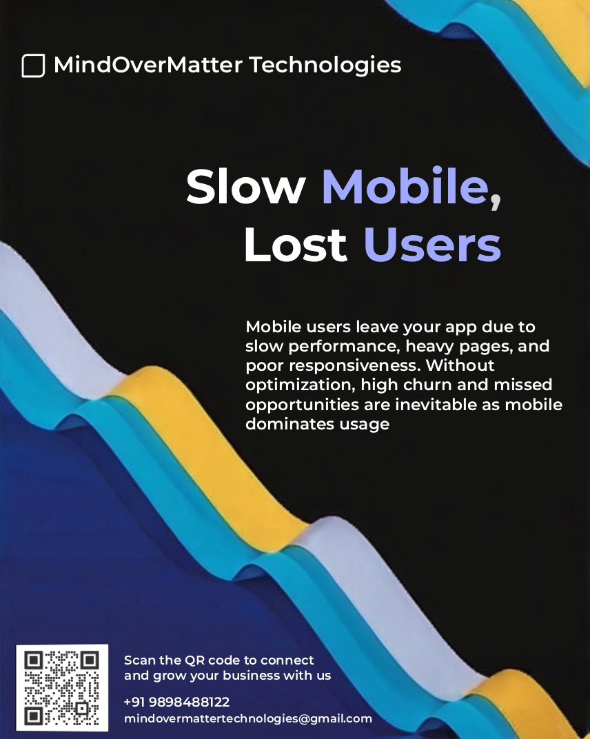MOMT_IT's tweet image. Slow apps = lost users.
Speed, responsiveness, and smooth UX are non-negotiable. Optimize now to stay ahead! 📱⚡
#MobileOptimization #AppPerformance #UserExperience #FastApps
