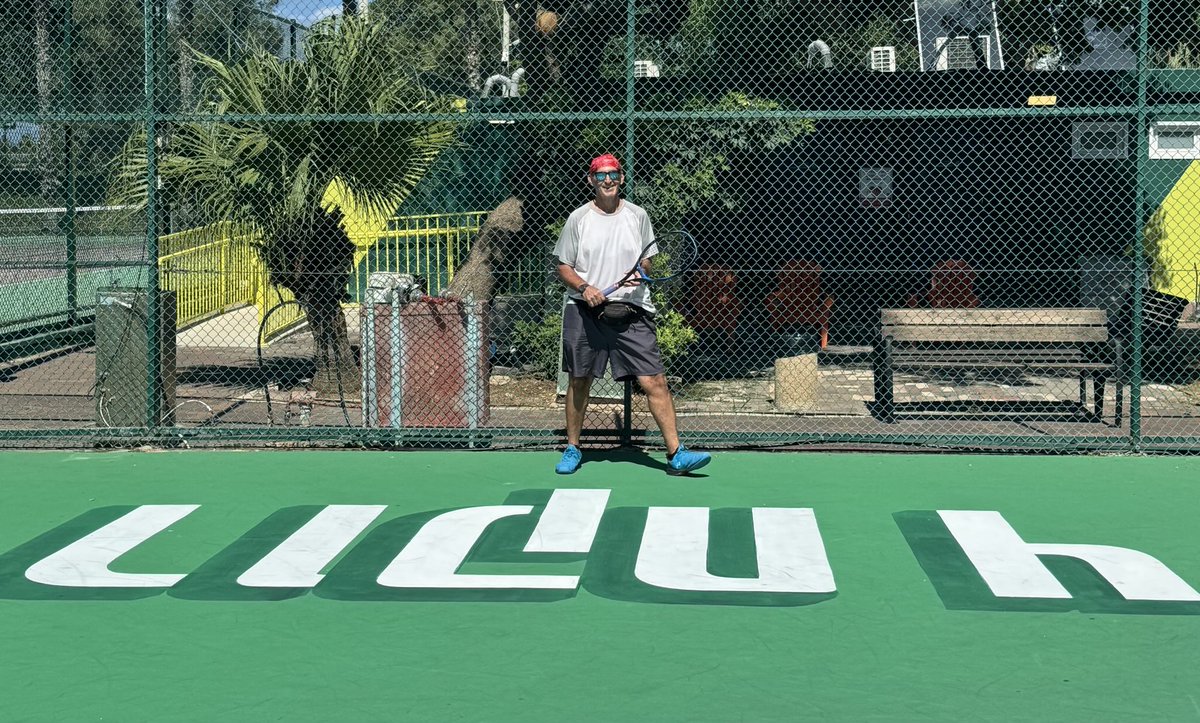 What better way to spend Erev Yom Kippur in Tel Aviv than at 4 Rokach, our neighborhood tennis center. The new lettering makes me feel like I am playing in a bit tournament like the ⁦<a href="/usopen/">US Open Tennis</a>⁩!