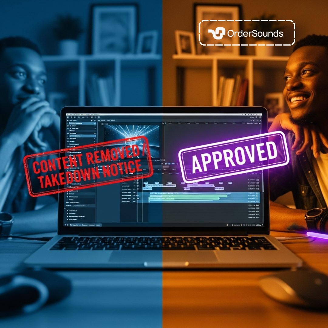 Ordersounds's tweet photo. 🚫 Strikes. Takedowns. Muted campaigns.
That’s the risk when you don’t clear your sound.
With OrderSounds, you pick the license you need.
Your project stays live, your campaign runs strong.
Own the rights. Own the moment.
#OrderSounds #ClearedToLaunch https://t.co/gHEueIZ0Dx
