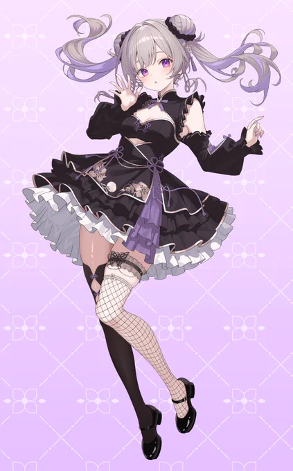 雛姫もね様のお姿とキービジュアルを描かせていただきました! よろしくお願いします!