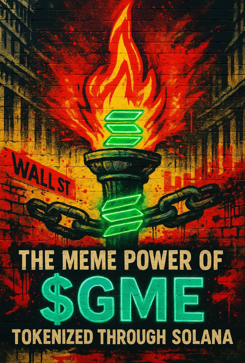 Cryptonic_Taino's tweet photo. $GME on Solana isn’t just another meme coin.

It’s the tokenization of GameStop’s legacy 🚀

No other does it better and for longer than @Gmestopsol https://t.co/cmTsARVRuI