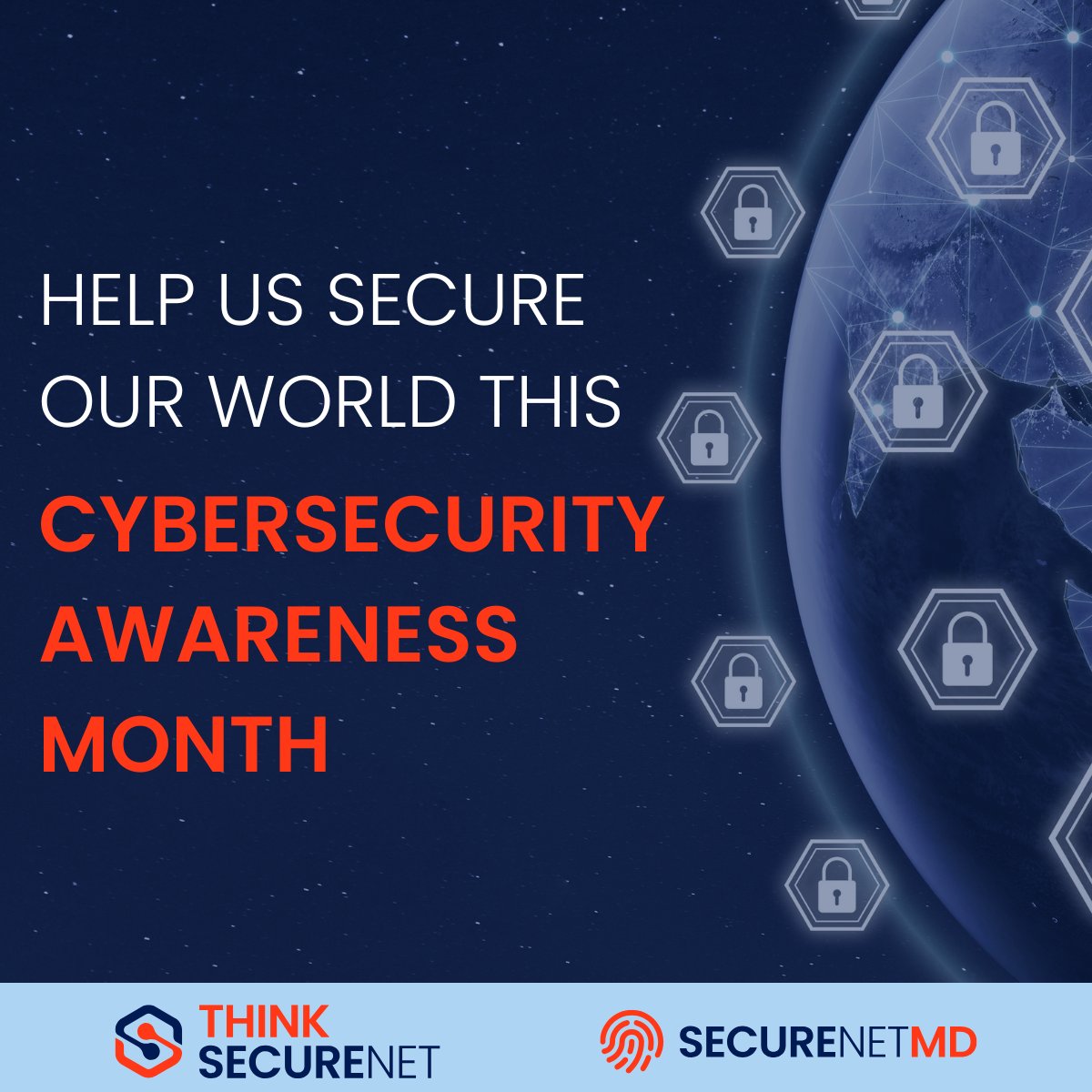 ThinkSecureNet's tweet image. Happy #CybersecurityAwarenessMonth from ThinkSecureNet.
We are committed to helping you stay safe in the digital world and will be sharing cybersecurity tips all month long!
#ThinkSecureNet #Cybersecurity