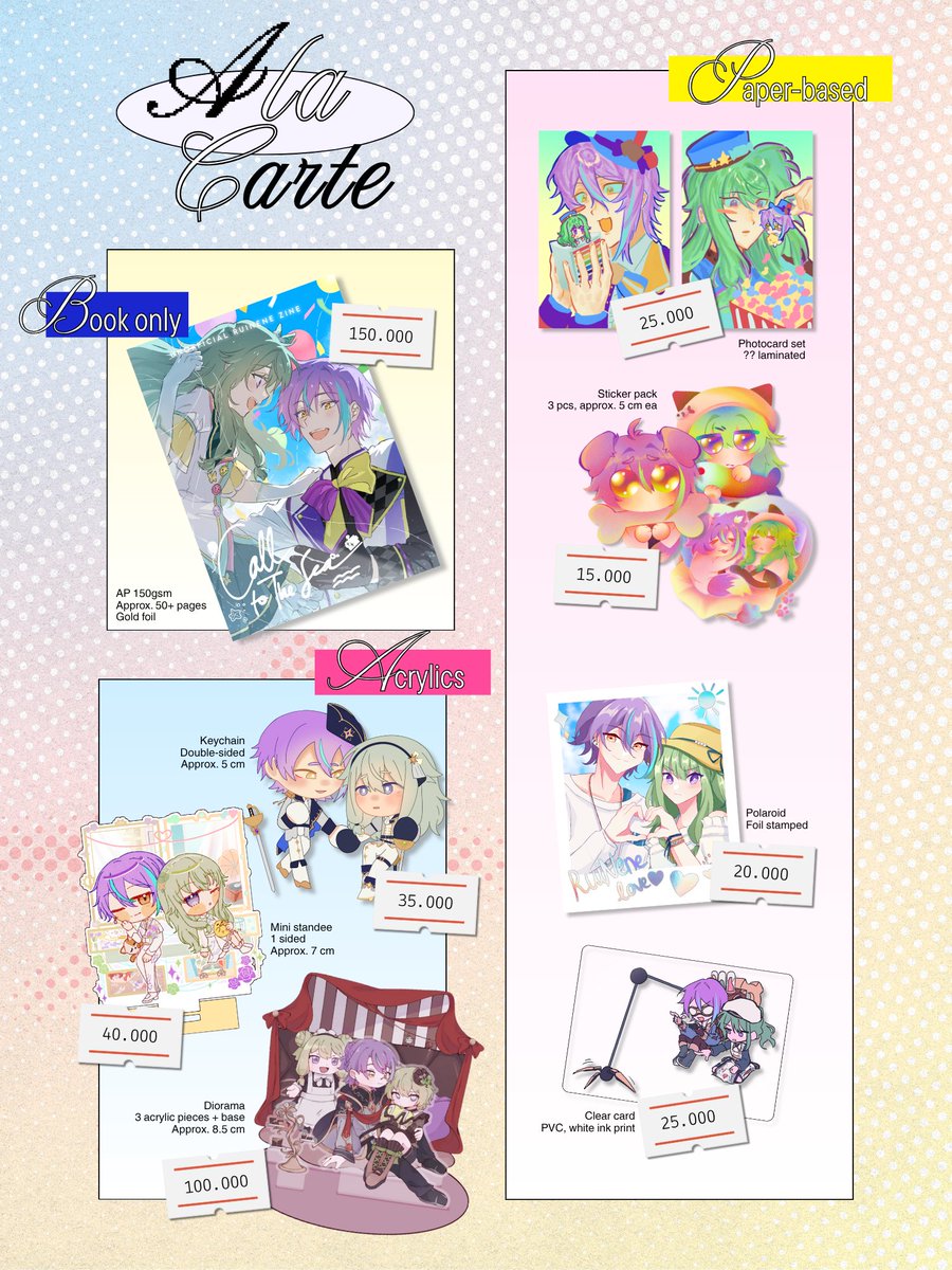 calltothesea's tweet photo. [Shares appreciated!]

(LOCAL ONLY) CF21 preorders are now open! Please refer to the pictures for more details 🩷

💌 Booth number TBA
🍎 1-12 Oct 2025 (Pick up &amp; mail order)
🔗 (On thread)

Tags: Ruinene (Project Sekai/PRSK)
#cf21 #comifuro21 #cf21catalogue https://t.co/vf2DNaMdAU