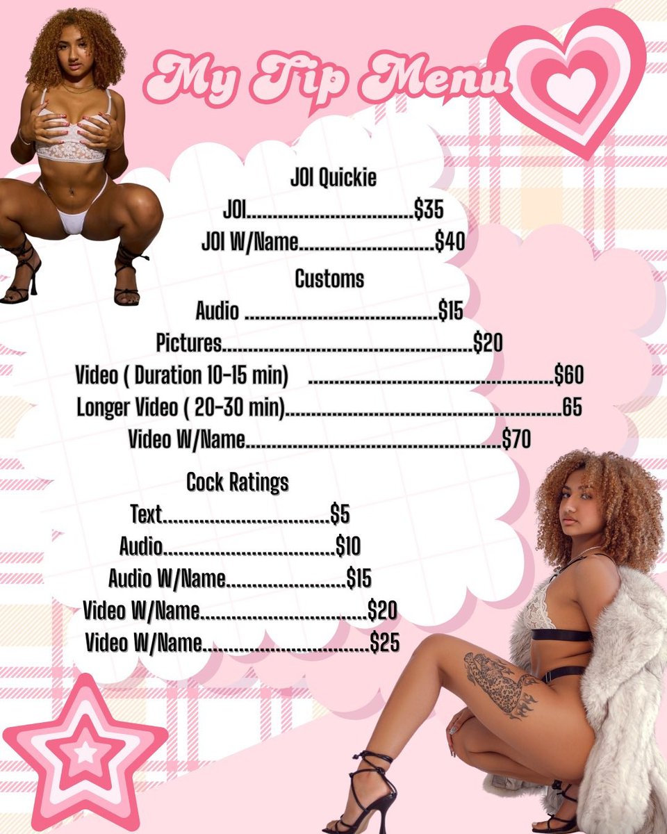 Caramel_Baby32_'s tweet photo. Always ask for my menu https://t.co/TXl40lZimS