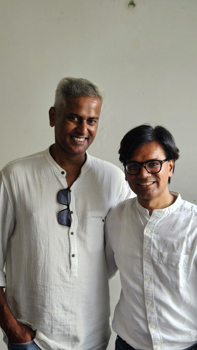 Pleasure to meet Adani's favourite Journalist <a href="/t_d_h_nair/">Ravi Nair</a> bhai.  😉