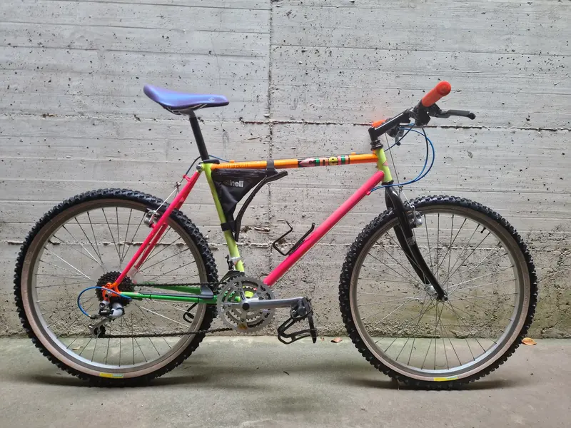 retrobike's tweet image. Rubon87’s 1992 Cinelli Tuttifrutti was the August 2025 Bike of The Month dlvr.it/TNPVQp #vintagemtb #retromtb #retrobike