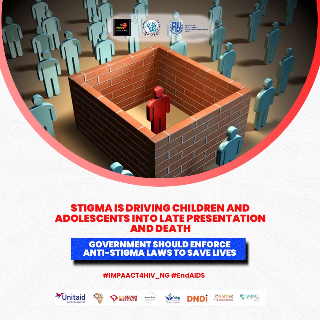 Until we break stigma- Access to Treatment will always be challenging. Let us rise together through education and sensitization to save lives

*#IMPAACT4HIV*
*#IMPAACT4HIV_NG*
*#EndAIDS*