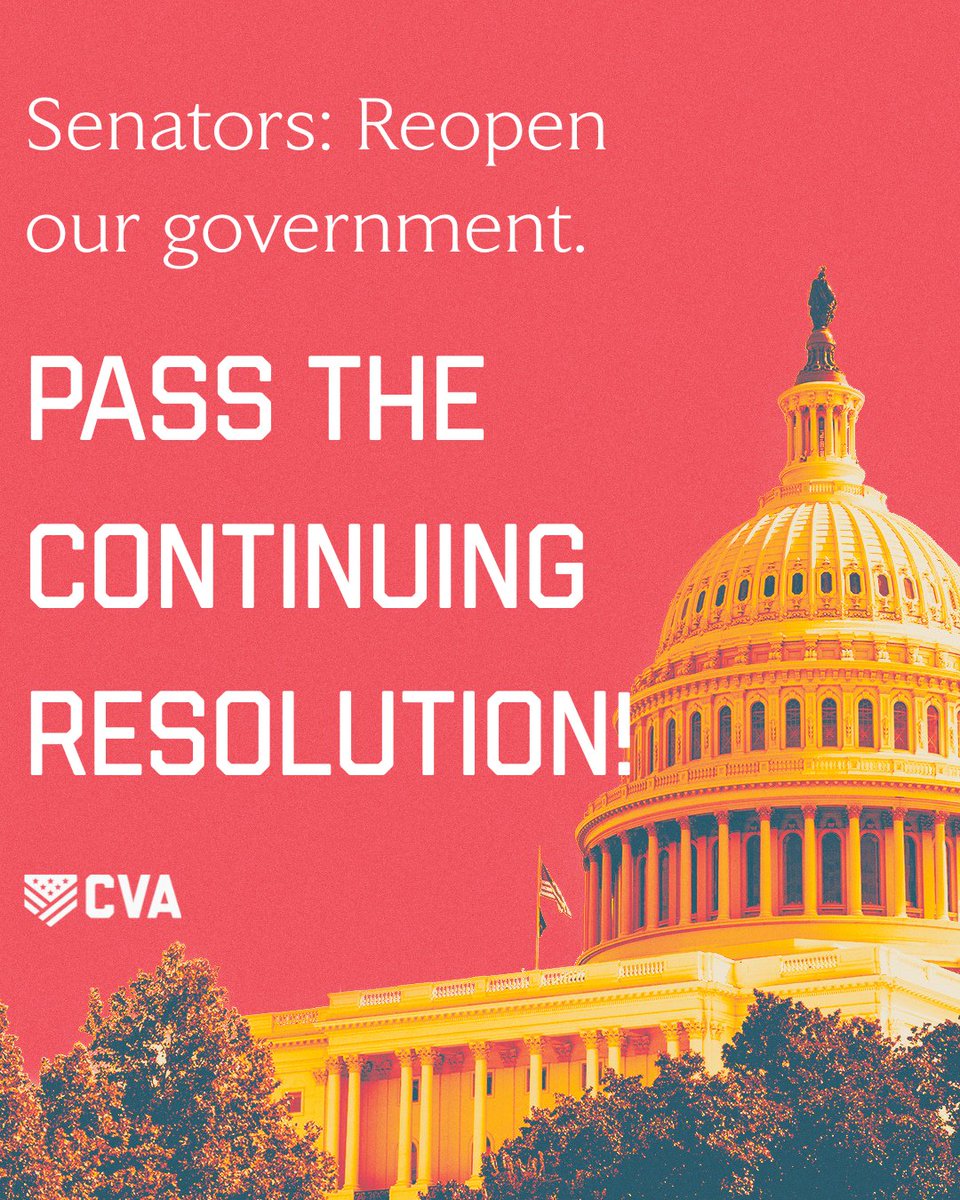 ConcernedVets's tweet photo. The federal government has shut down. 🪫

The lifelines that support much of the veteran community have also dwindled, leaving many of our nation’s heroes vulnerable.

The Senate can restore these lifelines by passing the Continuing Resolution. https://t.co/qpbKH62IEz