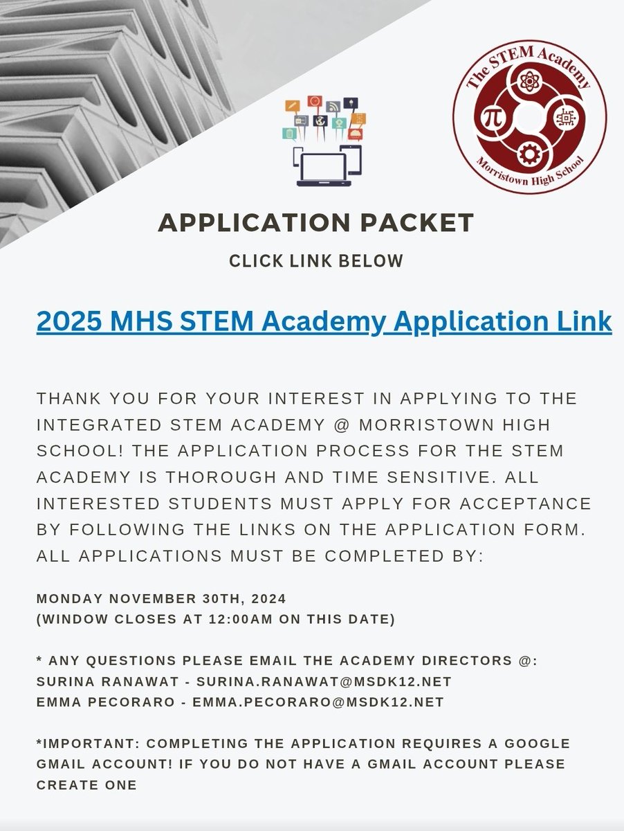 Morristown iSTEM tweet media