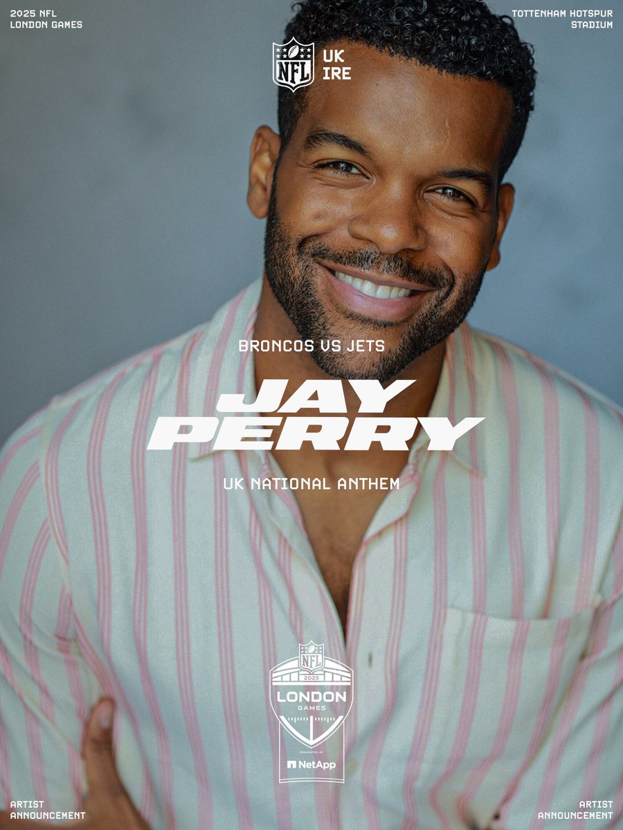 NFLUKIRE's tweet image. We're delighted to announce that Jay Perry &amp;amp; Roxanne Couch, two of the stars from @HamiltonWestEnd, will perform the UK and US National anthems for the Broncos vs Jets game at Tottenham Hotspur Stadium!
