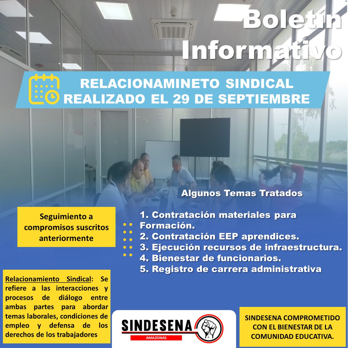 SINDESENA Amazonas tweet media