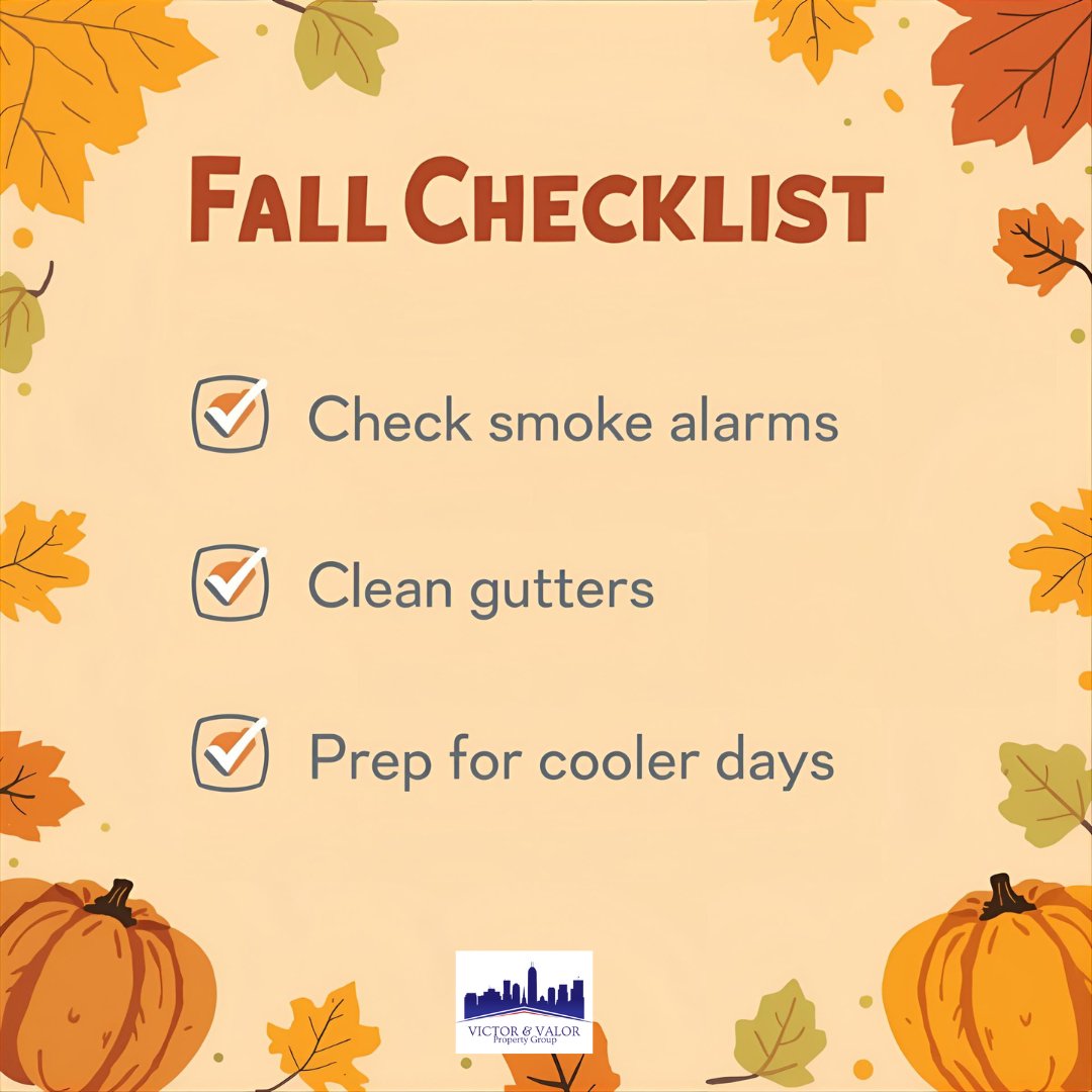 pennington_team's tweet image. 🍂 October homeowner tip:
 ✔️ Test smoke alarms
 ✔️ Clear gutters
 ✔️ Prep for cooler days 🏡✨
A few minutes now can save you big headaches later. What’s the first thing on your fall home checklist?
#HomeTips #FallPrep #SafeHome #SeasonalChecklist #HomeCare