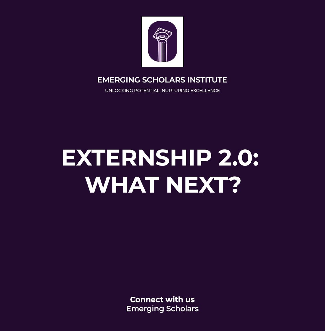 Emerging Scholars Institute tweet media