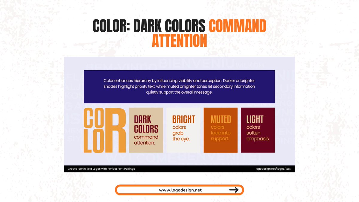 LogoDesign_Net's tweet image. Typography isn’t just design; it’s strategy. Visual hierarchy ensures your audience reads what matters most.
Learn more here: logodesign.net/blog/font-pair…
#Typography #DesignTips #VisualHierarchy #BrandDesign #LogoDesign