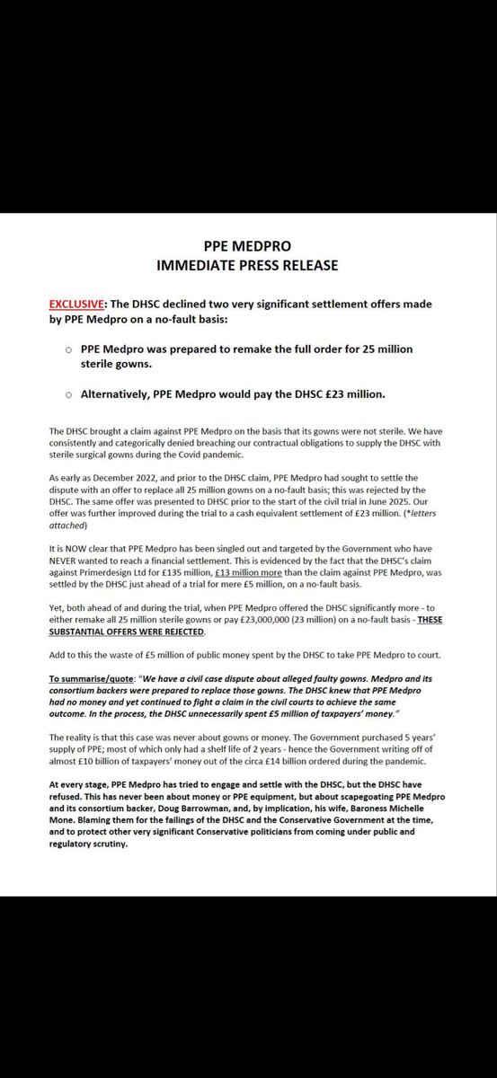 Lady Michelle Mone tweet media