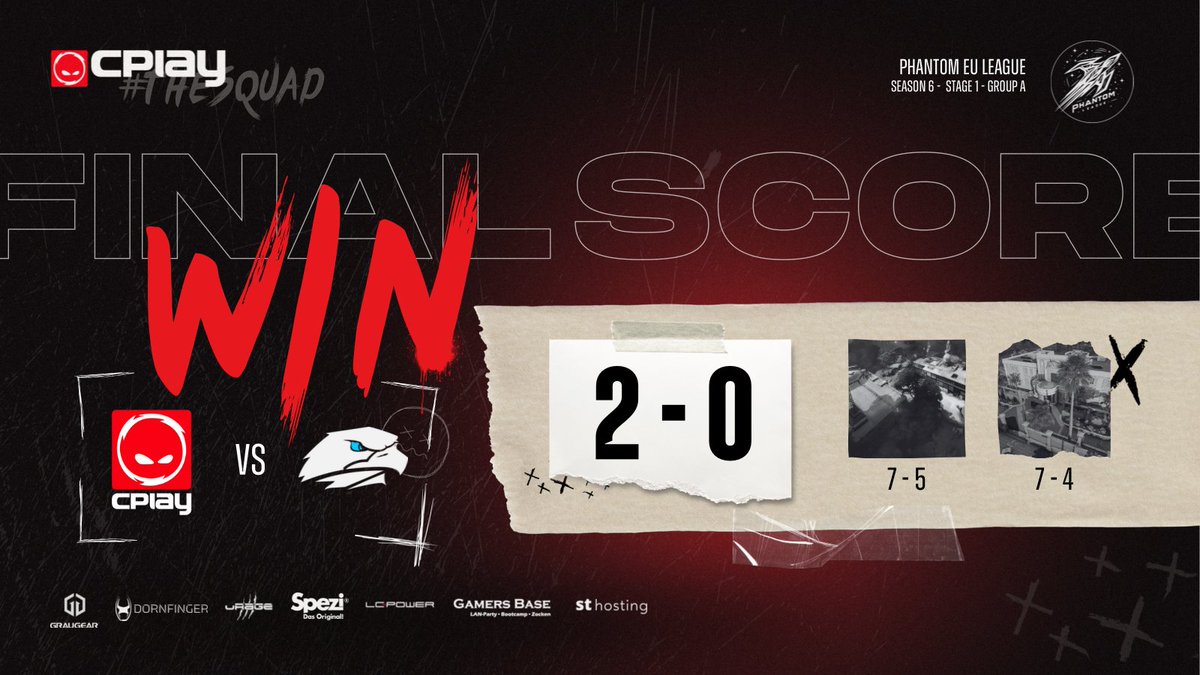 [#R6S]
Gestern mit 2:0 den Auftakt in der <a href="/PHANTOM_LEAGUE/">Phantom EU League</a> perfekt gemacht ✨

Ggwp <a href="/davinci_esports/">DAViNCi ESPORTS 🦅</a> 🤝
#THESQUAD