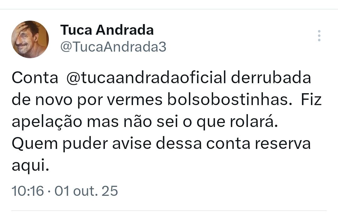 Não sabem brincar e descem para o play kkkkk
Conta reserva la no Instagram: @tucaan2025
Quem puder espalhe
Obrigado