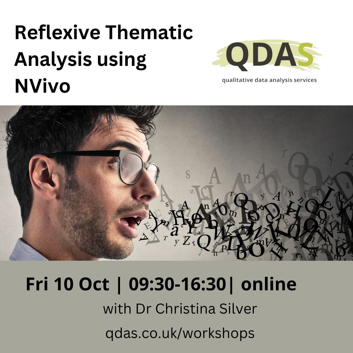 Christina_QDAS's tweet image. 10th October. Join our Thematic Analysis with NVivo course to learn how to use software tools to enact your method. 
For more info see buff.ly/pP8nPaz 
#QualitativeAnalysis #CAQDAS #QDA #ThematicAnalysis #ReflexiveThematicAnalysis #RTA #Qualitative #NVivo #QDAS