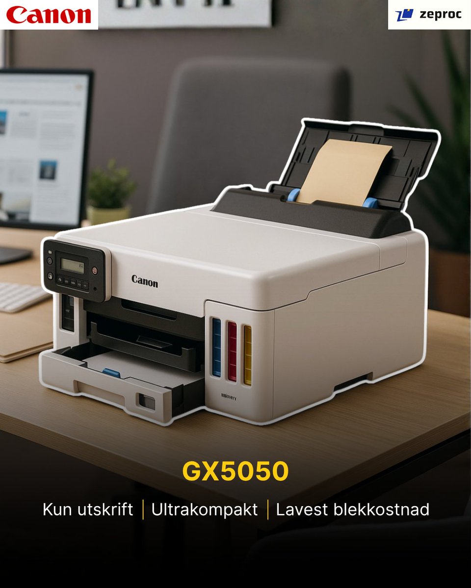 zeproc_norge's tweet image. Rask skarp pålitelig.

Canon MAXIFY GX-skrivere reduserer kostnader og håndterer store utskriftsvolum enkelt.

zurl.co/CwztO 
👉 Handle nå på Zeproc

#CanonMAXIFY #CanonPrinter #MegaTank #SkriverLøsninger #Zeproc