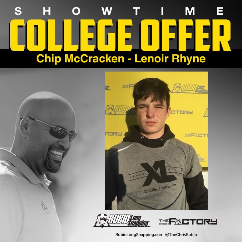 SHOWTIME!!!

Rubio Long Snapper Chip McCracken (NC, 2027) has picked up an offer to….

rubiolongsnapping.com/player-ranking…

#RubioFamily | #ToeTheLine