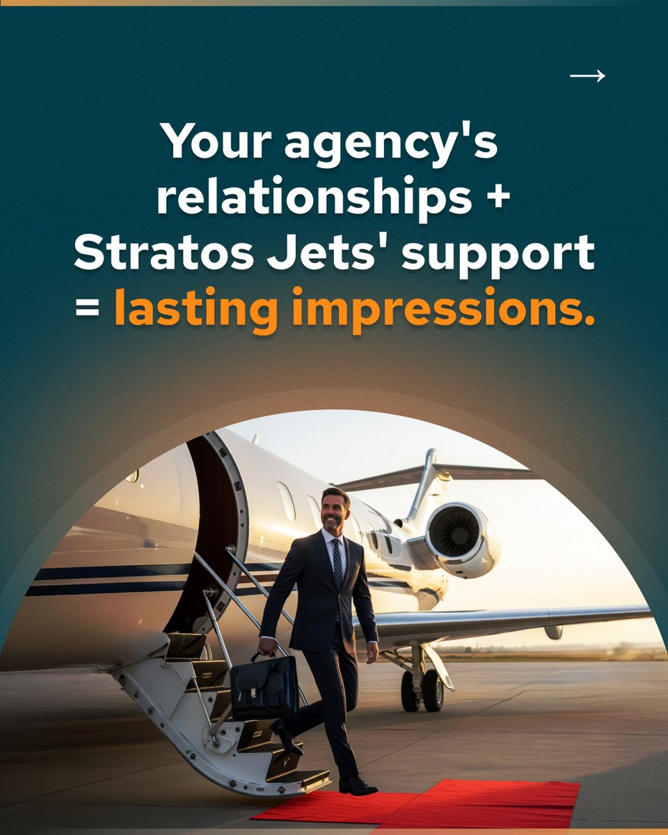 Many brokers think their job ends once the booking is confirmed. 📝 At Stratos Jets, that’s just the starting line.

Our agencies deliver a seamless experience because they’re backed by the systems, vendor network, and 24/7 support that make it possible to manage every step of