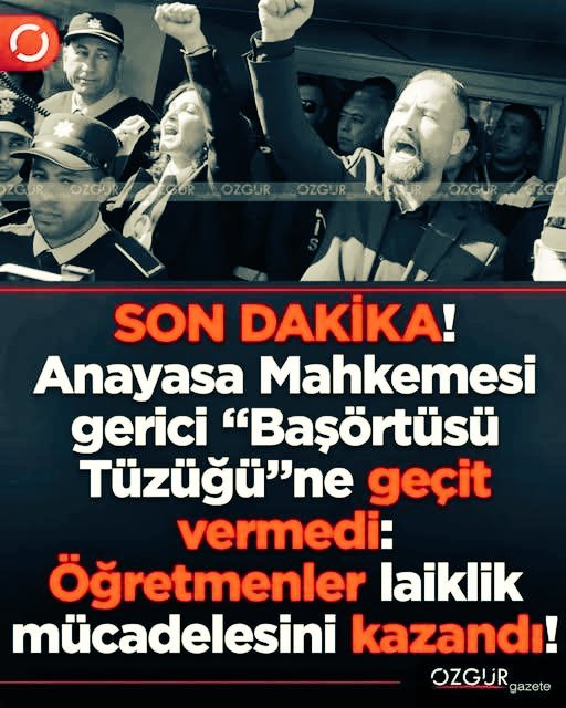 Kıbrıs'ta Siyasal İslam kaybetti, Laiklik kazandı!
Akp nin Kıbrısa'a siyasal islam ihraç etme hamlesi, Kıbrıs Anayasa Mahkemesi tarafından reddedildi.
Öğrencilerde başörtü tartışması ile başlayıp okulları tarikatlerin kontrolüne geçiren süreç henüz ilk adımında iken (Türkiye'nin