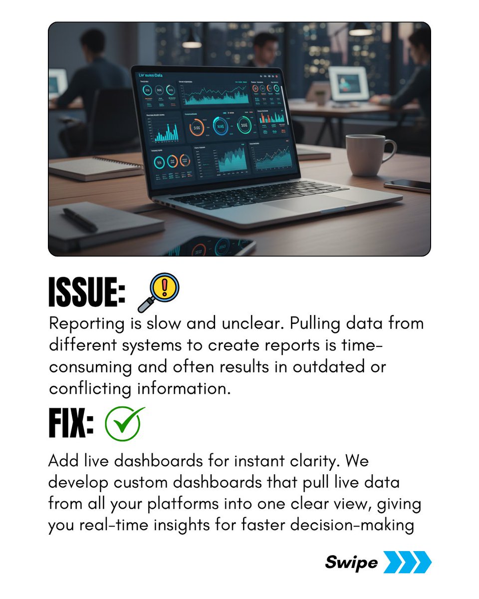 merto_software's tweet image. Is your software slowing you down?
You don’t always need a rebuild—just smarter upgrades.
4 ways to boost what you already have
1️⃣ Add automation layers
2️⃣ Replace clunky workarounds
3️⃣ Use live dashboards
4️⃣ Roll out new features in phases
#MertoSolutions #SoftwareOptimization