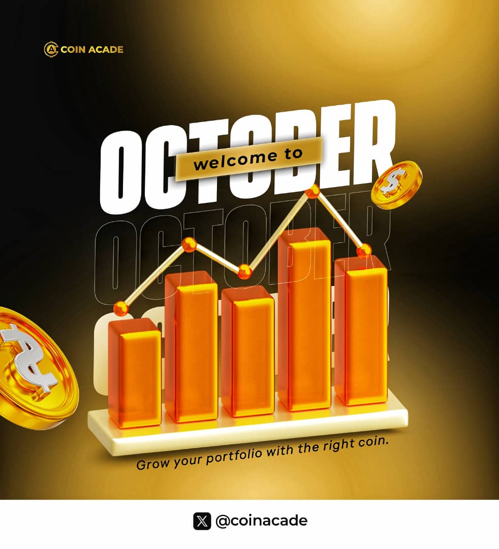 coinacade's tweet photo. Happy New Month Guys

Welcome to the 10th Month of the Year 2025

A whole lot can change in just one month

Anything is possible 
Don't wait for Tomorrow 
Make the most of Today and enjoy every phase 

Happy Independence to those of us who are Nigerians and are in Nigeria https://t.co/IWfeFoQWfC