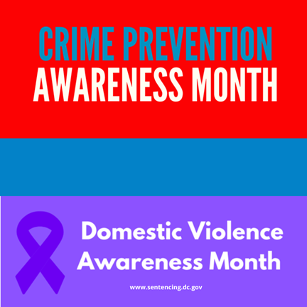 October is #domesticviolenceawarenessmonth and #crimepreventionawarenessmonth . The Commission supports survivors and the prevention of crime.
