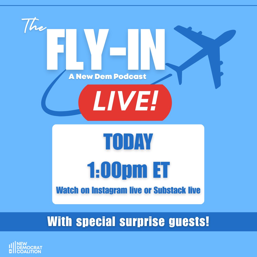 EXCITING NEWS: presenting the first ever LIVE episode of The Fly-In!

Tune in TODAY @ 1:00pm ET on Instagram live or Substack live.

Also available here: x.com/i/broadcasts/1…