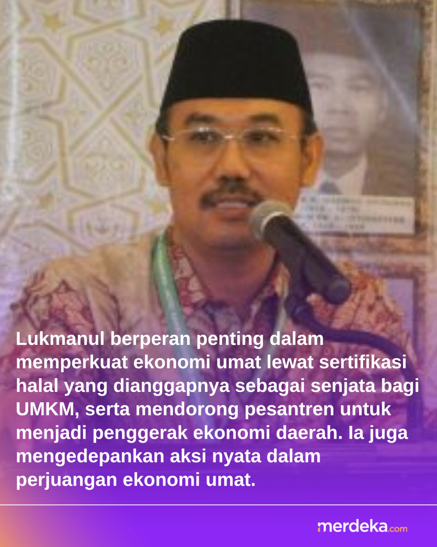 merdekadotcom's tweet image. Lukmanul Hakim, Ketua MUI Bidang Ekonomi, wafat pada 30 Sept 2025. Ia dikenal memperjuangkan sertifikasi halal untuk pemberdayaan UMKM dan ekonomi umat. Perannya penting dalam organisasi dan masyarakat. #LukmanulHakim #MUI #UMKM #mdkan #mdkmrs