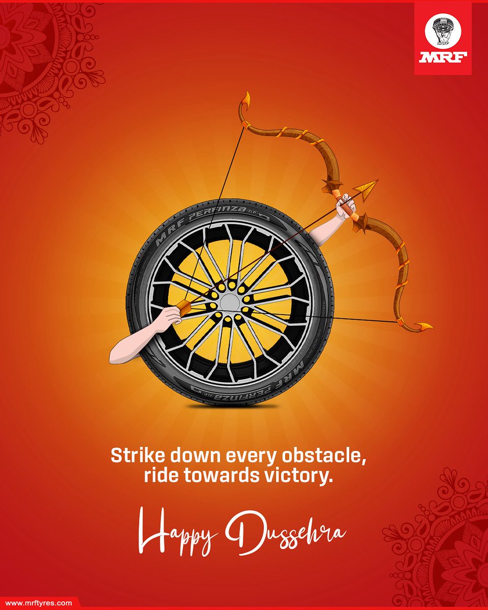This Dussehra, conquer every journey with strength and confidence. MRF wishes you a Happy Dussehra!

#MRF #Dussehra
