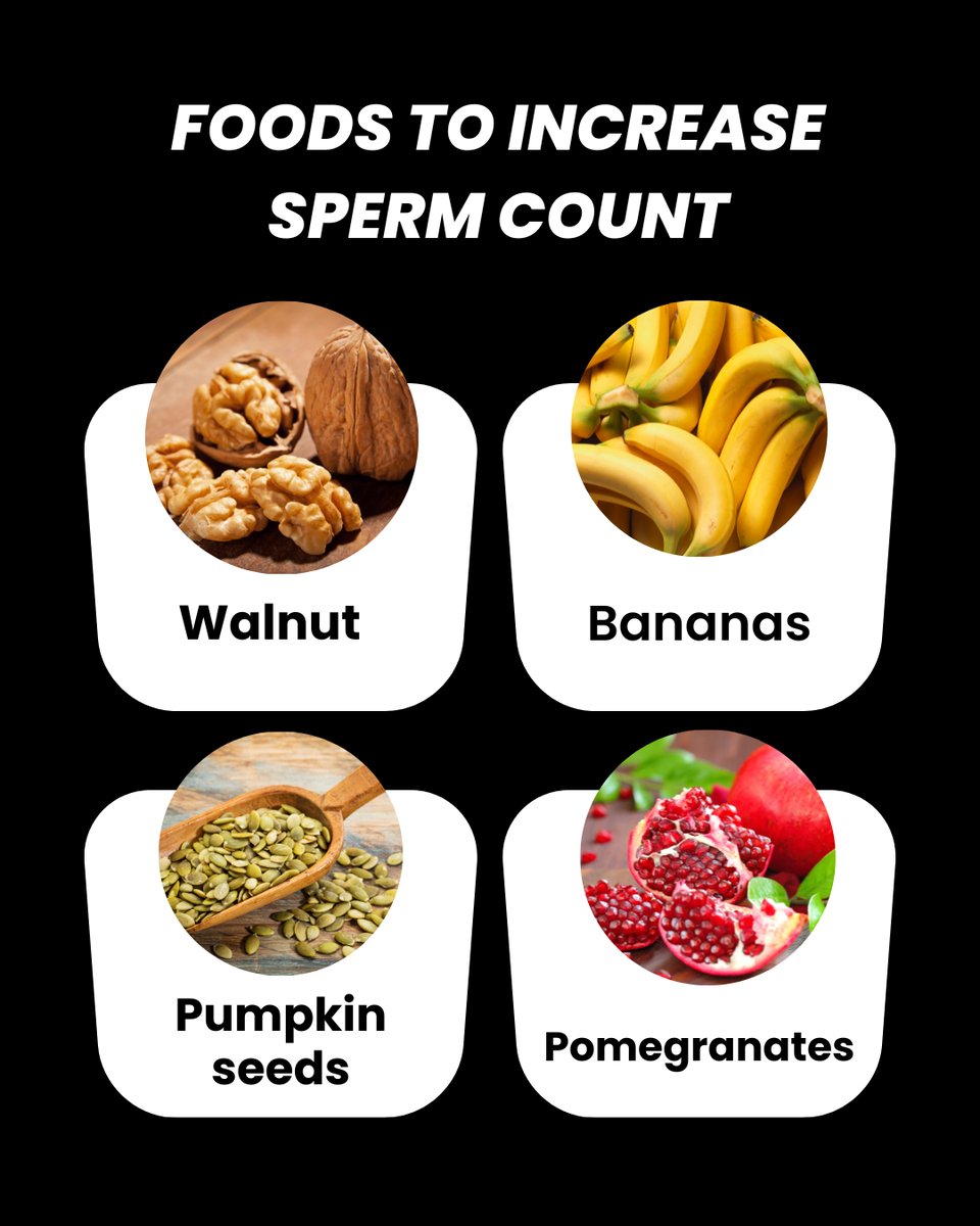 dashcare_in's tweet photo. Guys, looking to naturally boost your sperm count?

These foods are a total game-changer for men’s health.

#DashCare #MensWellnesss #HealthyLifestyle #ReproductiveHealth #FertilityTips #NutritionForMen #SpermHealth #MensFitness #HealthAwareness #UGCContent #DashCareIn https://t.co/n6RPai0gKR