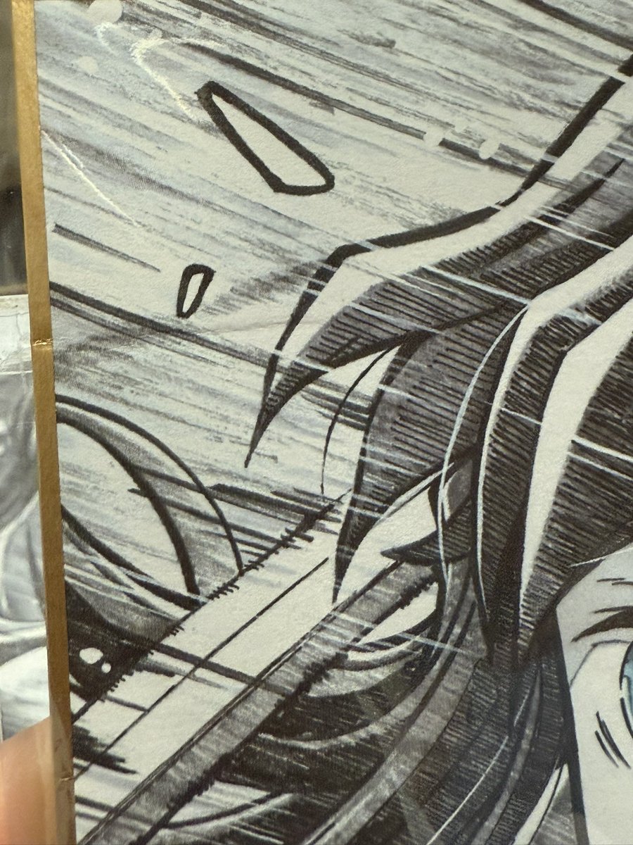 Harm0214's tweet photo. 色紙に折れ線が…😭
これ連絡したら交換してくれるんですかね?💦 https://t.co/sNaRDPazrQ