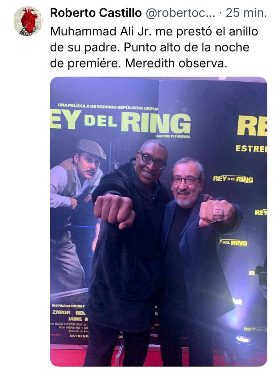 Ya se estrenó la película El rey del ring, basada en el magnífico libro de Roberto Castillo. Lo encuentran acá:

libroschevengur.com/tienda/muriend…
