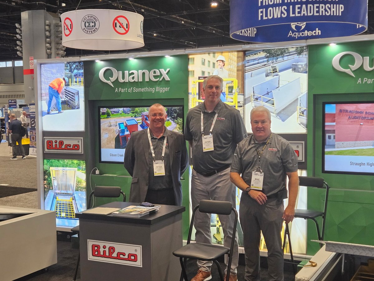 TheBilcoCompany's tweet image. It’s our last day at WEFTEC 2025! Stop by booth #7131 to meet the team and see our specialty access solutions on display.
#Quanex #BILCO #FallProtection #FloorDoors #FloorAccessDoors #WorkerSafety #UndergroundAccess #WEFTEC #WEFTEC25 #WEFTEC2025 #AccessSolutions #AIA