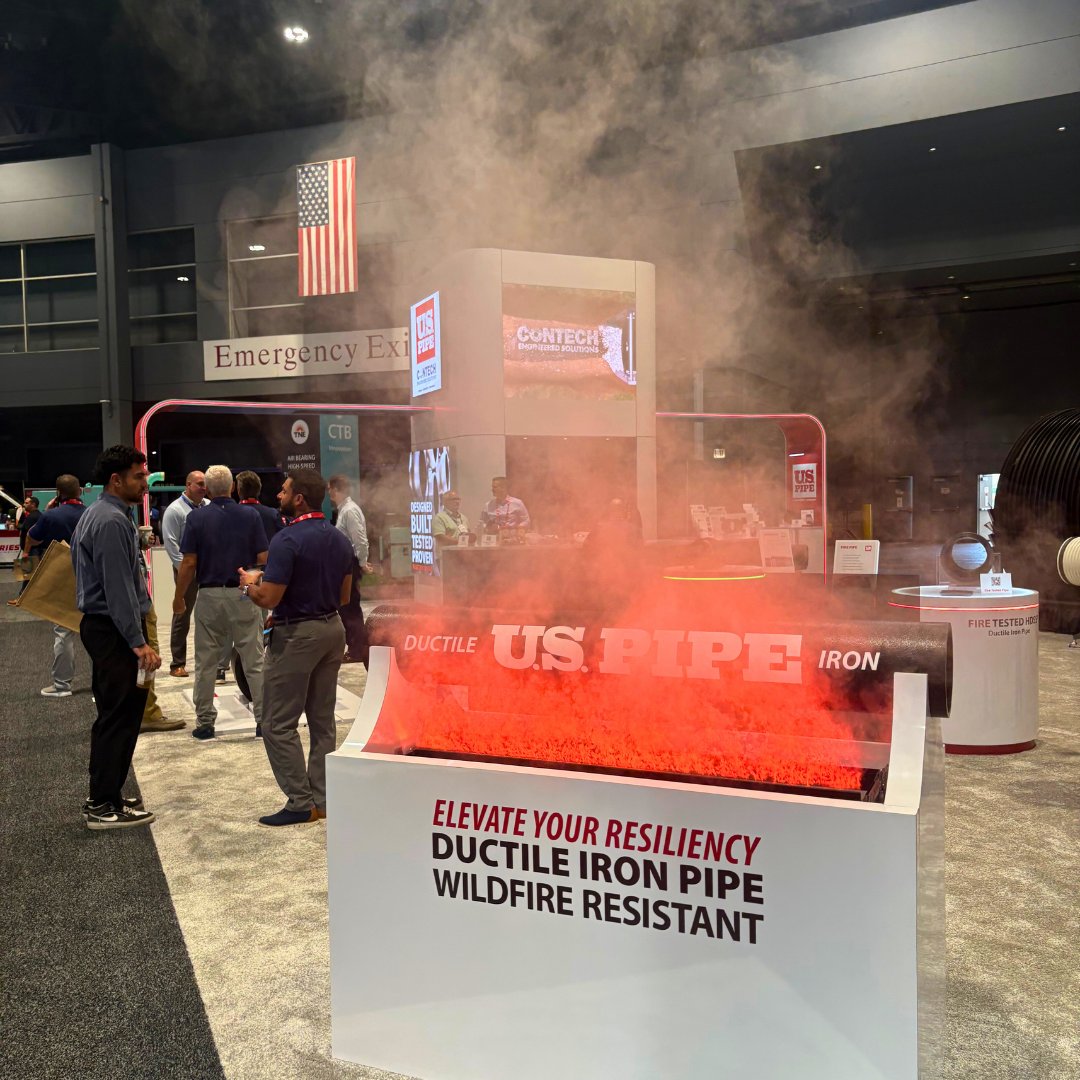 USPipe1899's tweet image. Let’s make the most of Day 3! Visit Booth #1078 to connect with U.S. Pipe and Contech Engineered Solutions — we're here to collaborate, innovate, and help you move forward. #WEFTEC #ductileiron #uspipe