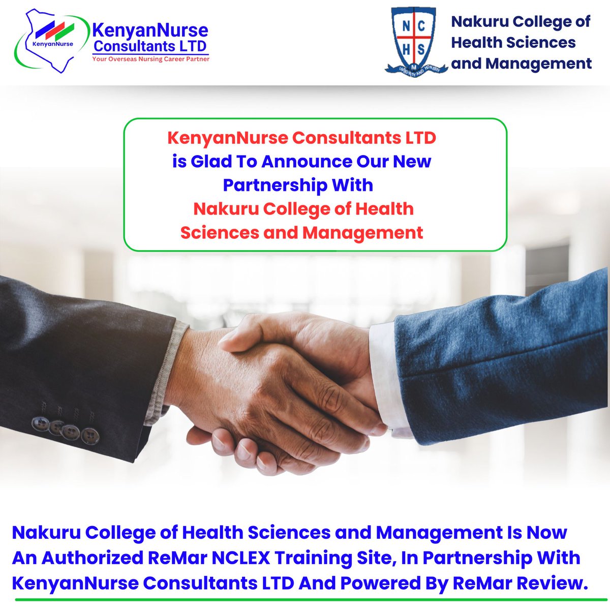 KenyanNurse's tweet photo. Nakuru College of Health Sciences and Management Officially Partners with KenyanNurse Consultants LTD.

A proud moment in Nakuru! https://t.co/Ab59WNg7nN