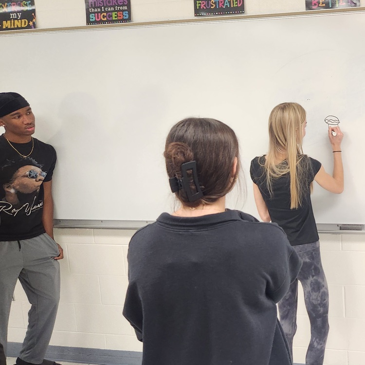 The Career Exploration class at East is learning about effective communication in the workplace. Playing games significantly improves communication skills by creating safe, interactive environments to practice listening, summarizing, clarifying directions, &amp; expressing ideas.